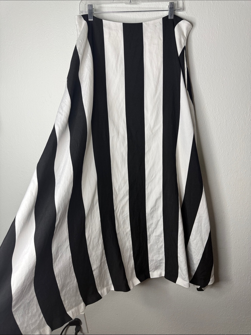 Badgley Mischka Black and White Striped Skirt - Picture 3 of 7